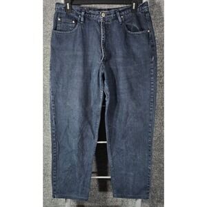 Unionbay Mens Dark Wash Denim Jeans Straight Leg 34x28 UB-1952 00Y62908